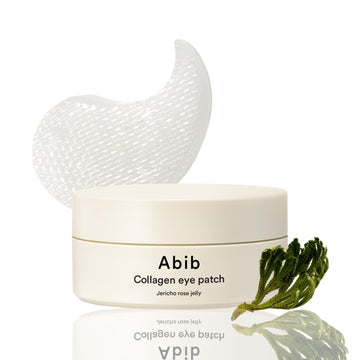 Abib Collagen Eye Patch Jericho Rose Jelly (60 Patches) Vegan Collagen, Transparent Hydrogel Under Eye Mask For Sensitive Plumper Skin