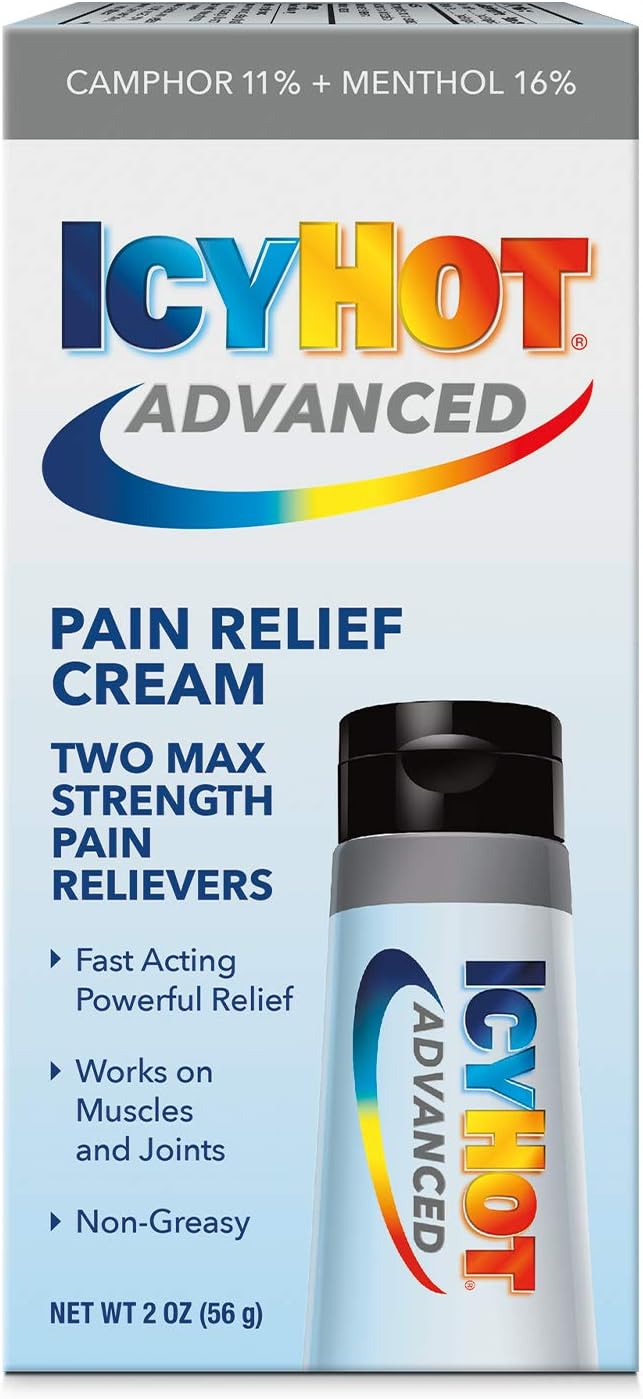 Icy Hot Advanced Relief Pain Relief Cream, 2 Ounces