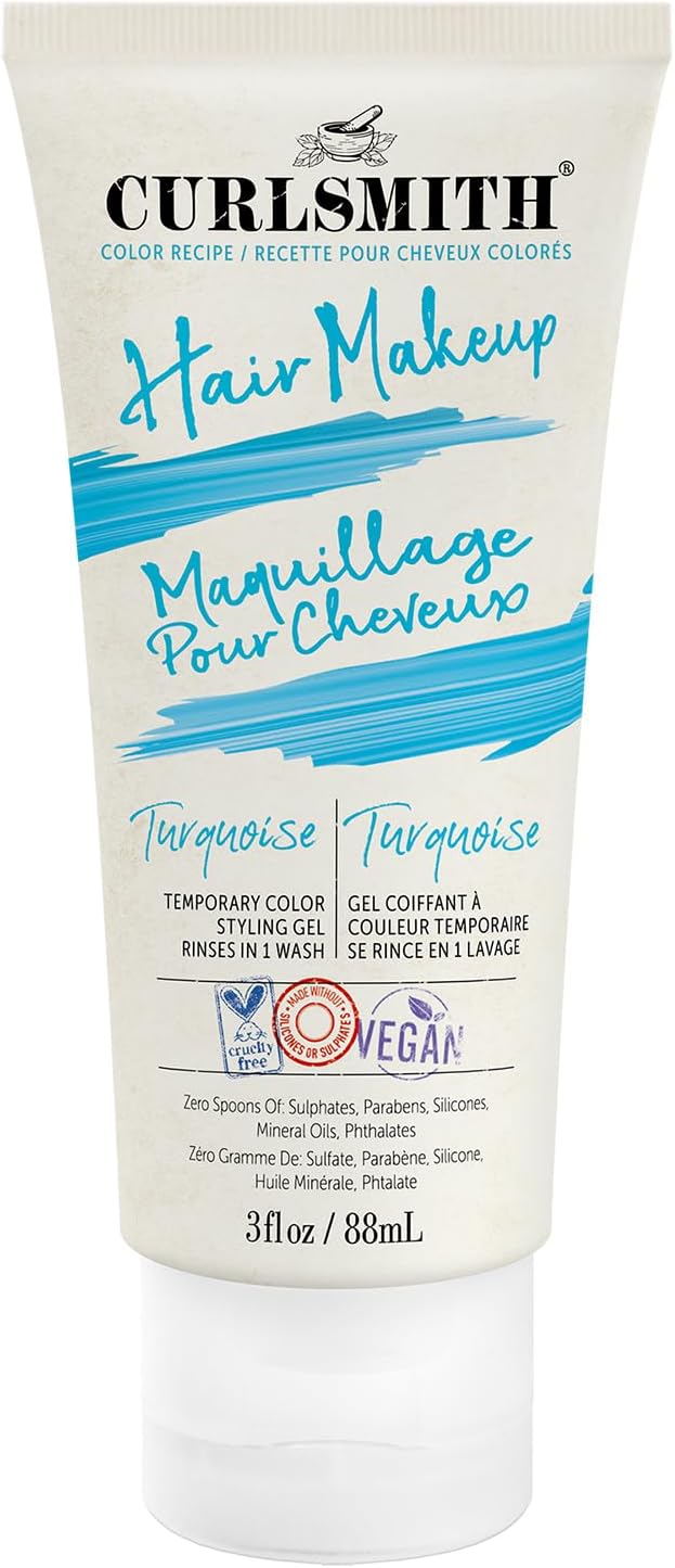 Curlsmith - Hair Makeup - Vegan Temporary Hair Color And Styling Gel, Turquoise (89Ml)