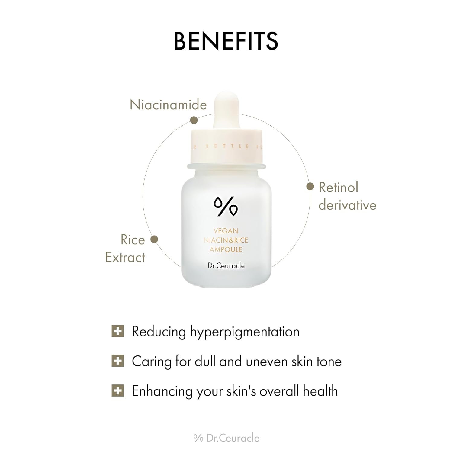 Dr.Ceuracle Vegan Niacin & Rice Ampoule - Dark Spot Discoloration Correcting Facial Treatment Serum With Soft And Silky Finish (30 Ml / 1.01 Fl. Oz.) : Beauty & Personal Care