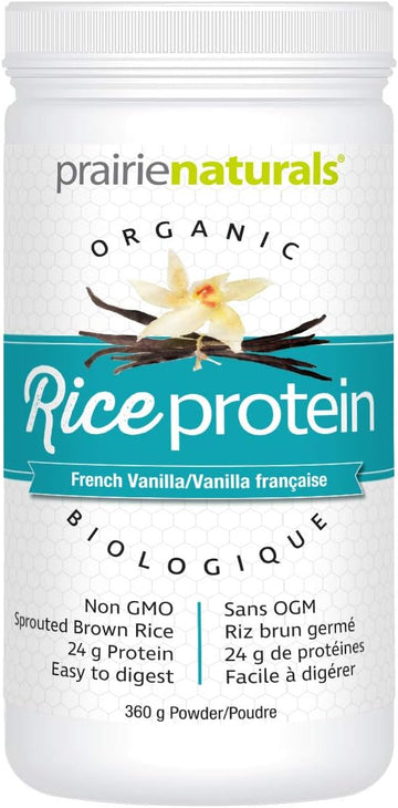 Prairie Naturals Organic Sprouted Brown Rice Protein Vanilla, 12.7 Oun