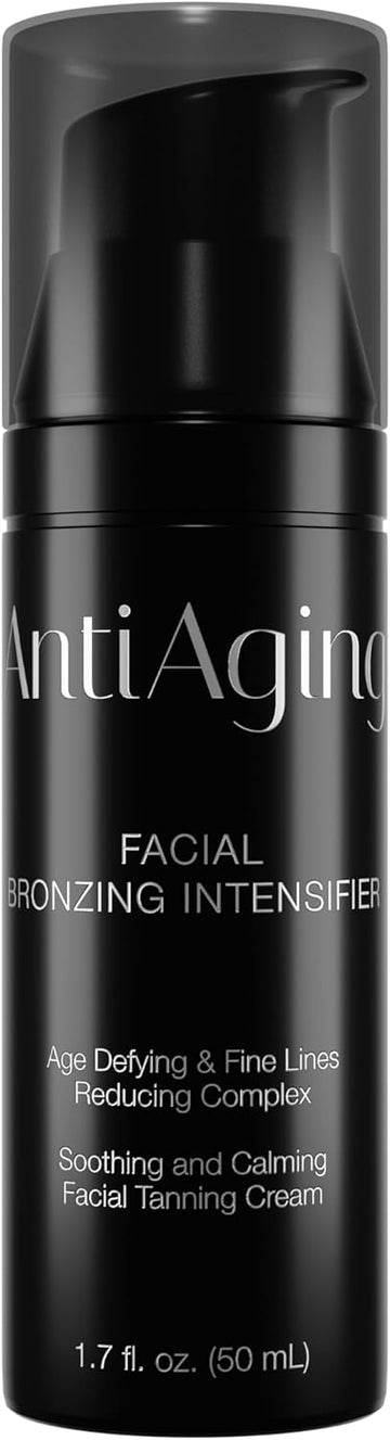 Onyx Anti-Aging Face Foam | Sunbed Cream With Bronzer & Tanning Accelerator For A Smooth, Even Tan | Hydrating & Nourishing Formula For Indoor & Outdoor Use | Enhances Glow & Reduces Fine Lines