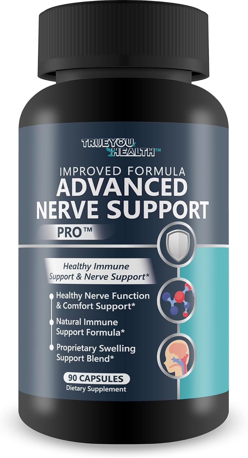 Advanced Nerve Support Pro - Best Improved Formula - Our Best Nerve Support Supplement - Nerve Damage Repair Supplement - Neuropathy Nerve Support - Nerve Supplements - Nerves Pill - Nerve Supplement