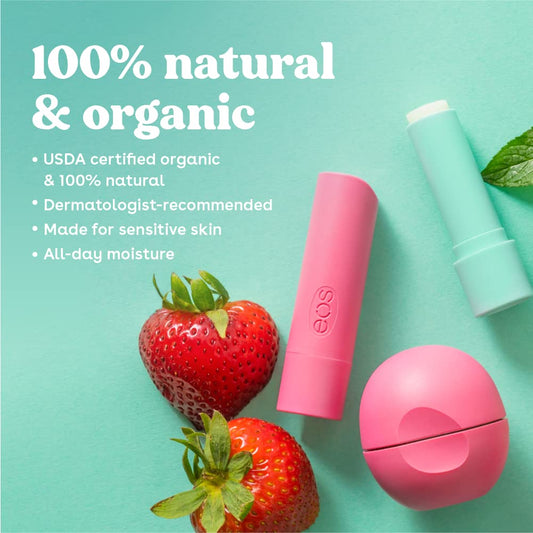 Eos Shea Lip Balm Sampler, Lip Care To Moisturize Dry Lips, Sustainably-Sourced Ingredients, 0.25 Ounce (Pack Of 5)