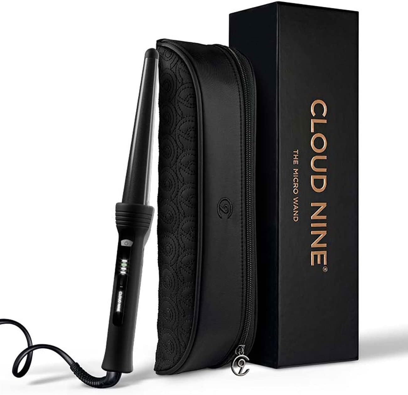 Cloud Nine The Waving Wand | Variable Temperature Control Mineral Infused Ceramic Barrel | 360° Swivel Cord