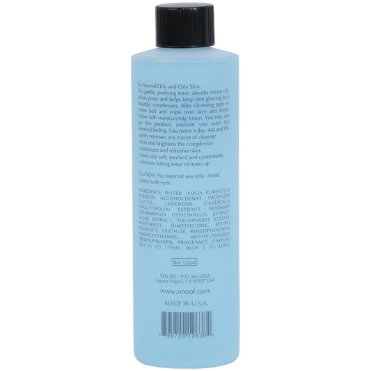 Rexsol Cellular Purifying Toner Normal/Oily And Oily Skin | Contains Pure Vitamin E | Lavender, Rosemary & Algae Extract | Absorbs Excess Oils, Refines Pores & Helps Skin Growing. (240 Ml / 8 Fl Oz)