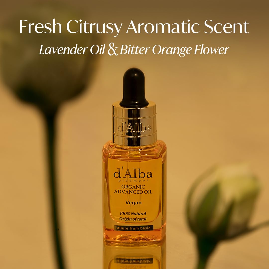 D'Alba Piedmont Organic Advanced Oil, 100% Vegan Plant-Based Ingredients, Hydrating (0.58 Oz.) : Beauty & Personal Care