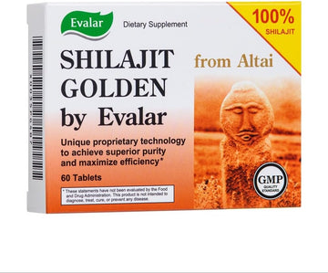 Shilajit Golden By Evalar Siberian Altai 60 Tabs