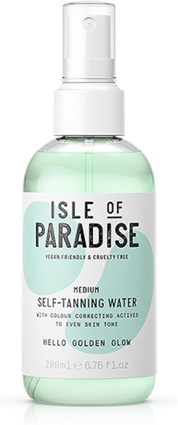 Isle Of Paradise Self Tan Water Medium (200 Ml) Hydrating Self Tanning Water Natural Ingredients & Vegan