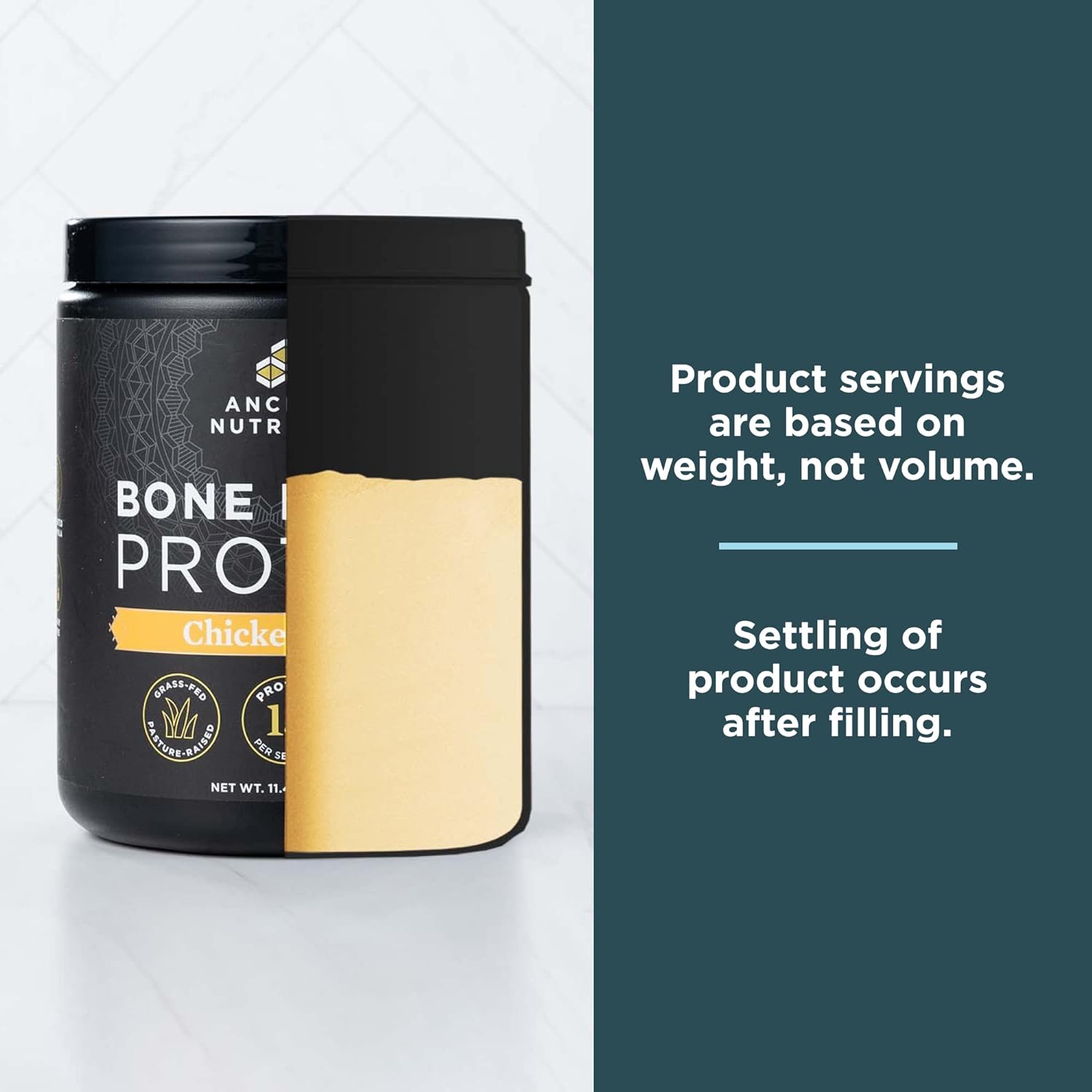 Ancient Nutrition Bone Broth Protein Powder, Chicken Soup, Grass-Fed Chicken and Beef Bone Broth Powder, 15g Protein Per Serving, Supports a Healthy Gut, 15 Servings : Health & Household