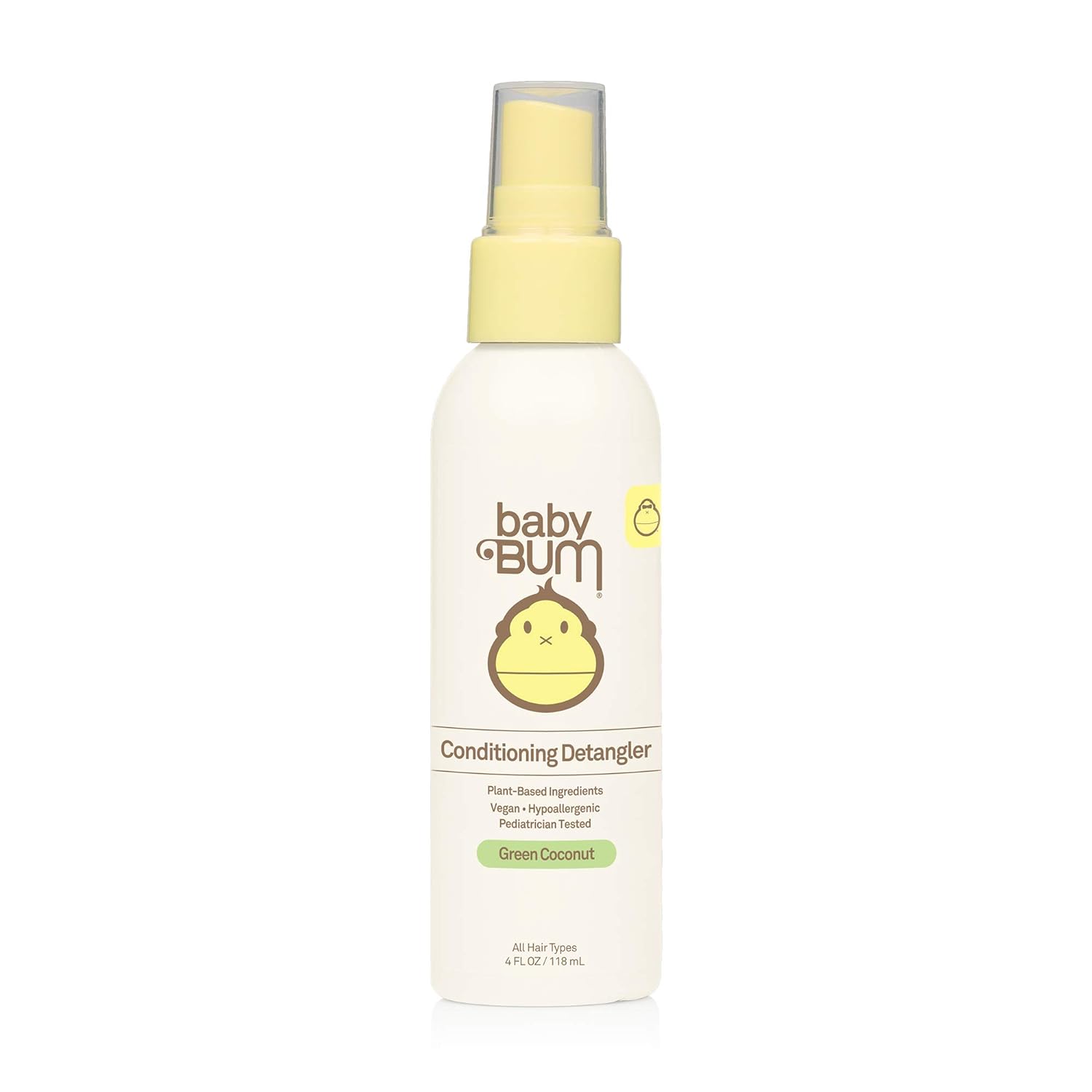 Baby Bum Conditioning Detangler Spray | Leave-In Conditioner Treatment With Soothing Coconut Oil| Natural Fragrance | Gluten Free And Vegan | 4 Fl Oz