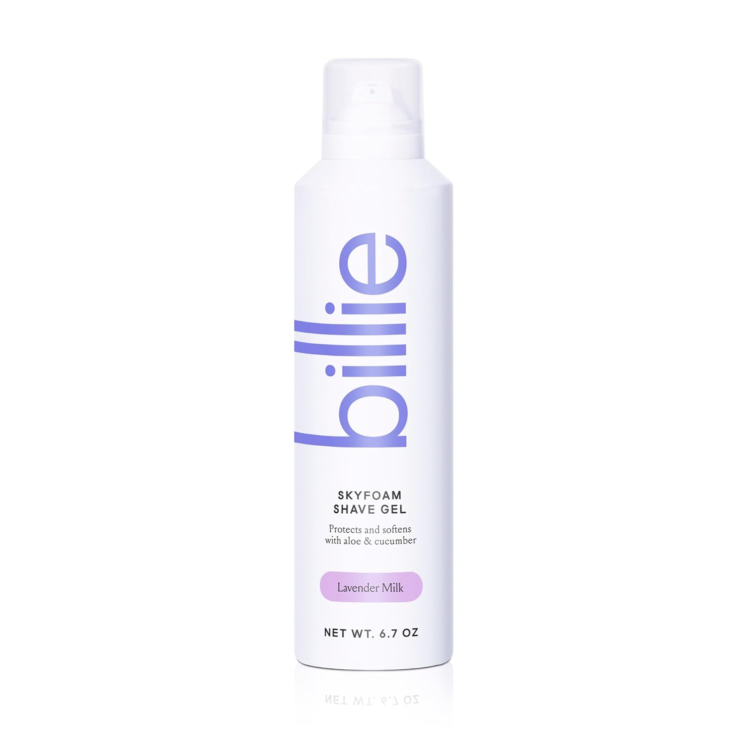 Billie Skyfoam Shave Gel - Lavender Milk Scent - Water-Activated Foam - Made With Aloe & Cucumber - For A Close, Smooth Shave - 6.7 Fl Oz
