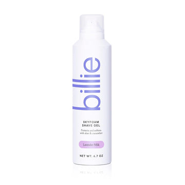 Billie Skyfoam Shave Gel - Lavender Milk Scent - Water-Activated Foam - Made With Aloe & Cucumber - For A Close, Smooth Shave - 6.7 Fl Oz