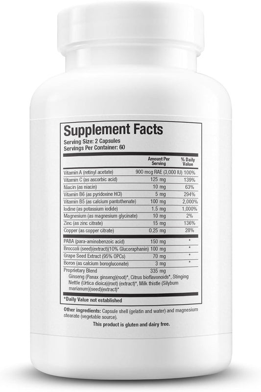 Biotics Research Hormone Balance And Protect - Formulated By Dr. Lindsey Devaki Berkson, Hormone Expert. Paba, Milk Thistle, Broccoli Seed Extract 120 Capsules