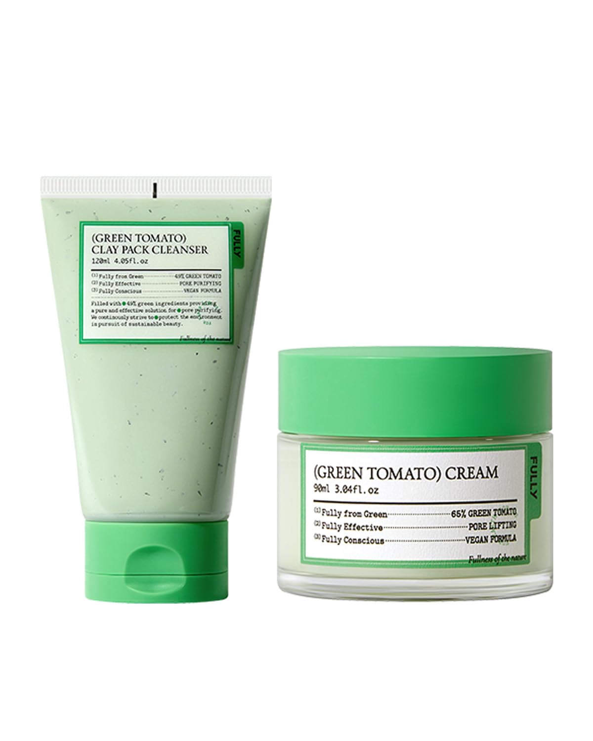 Fully Green Tomato Basic Skincare Pore Cleansing With Facial Moisturizer