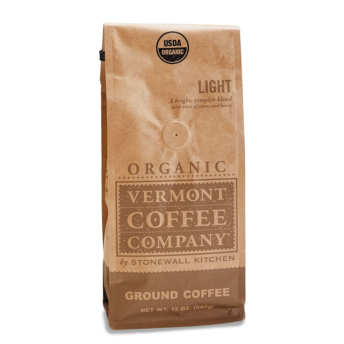 Vermont Coffee Company Organic Light Ground Coffee, 12 oz