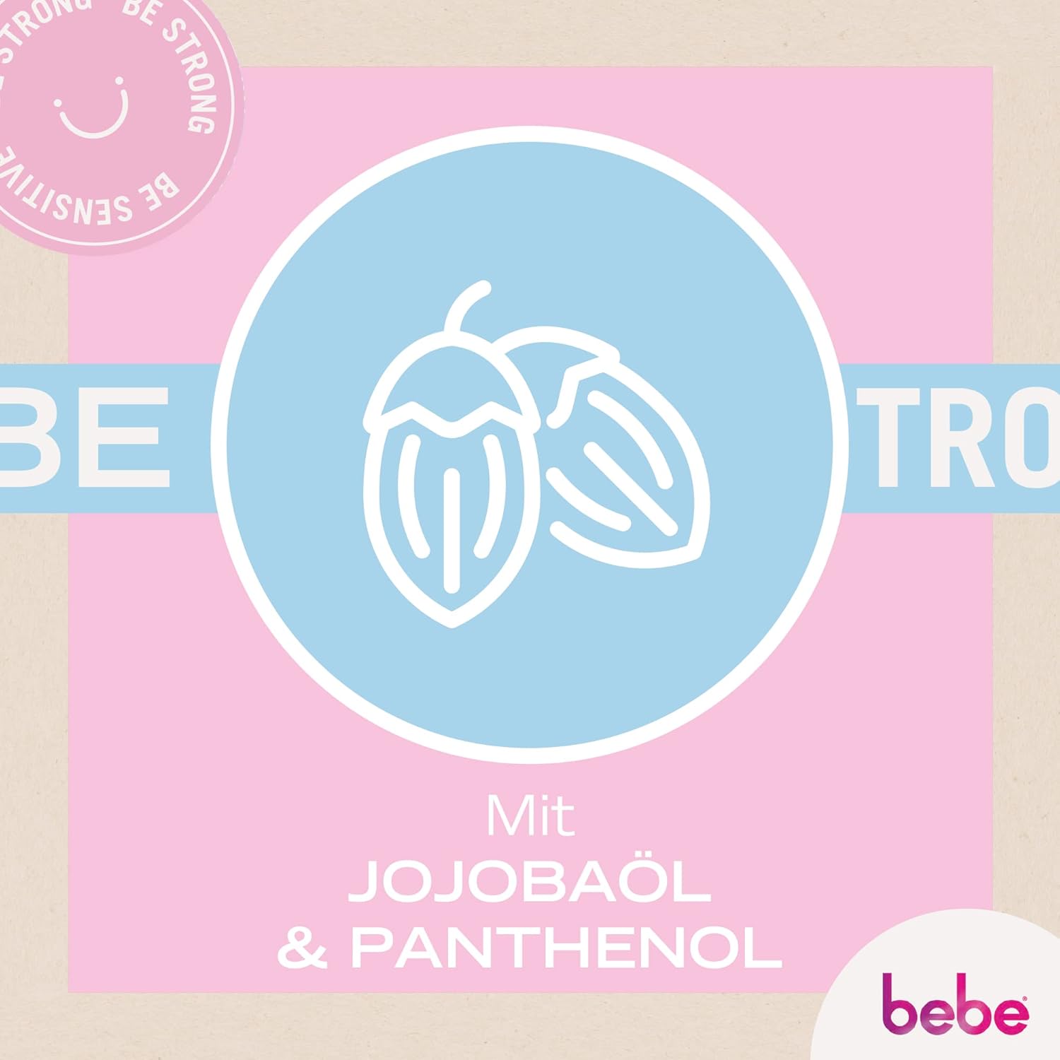 bebe Soft Body Milk (400 ml), Fast Absorbing Body Lotion with Jojoba Oil & Panthenol for Dry Skin, Gently Scented, Moisturises 24 Hours