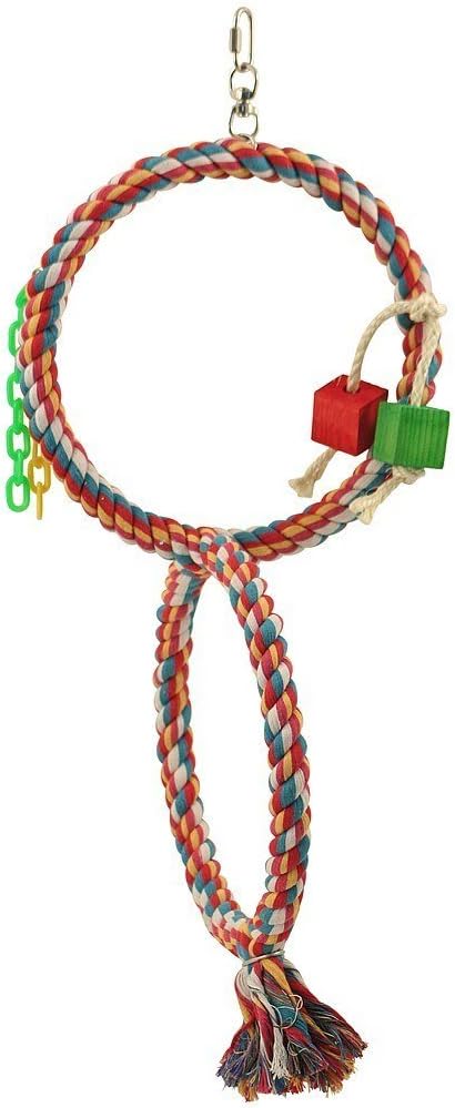 Double Cotton Swinger Parrot Toy Large :Pet Supplies