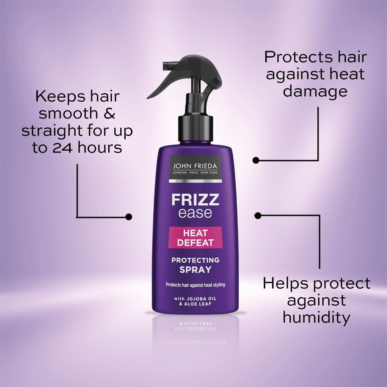 John Frieda Frizz Ease Heat Defeat Protecting Spray & 3 Day Straight Straightening Spray: 1x150ml,1x100ml : Amazon.co.uk: Beauty
