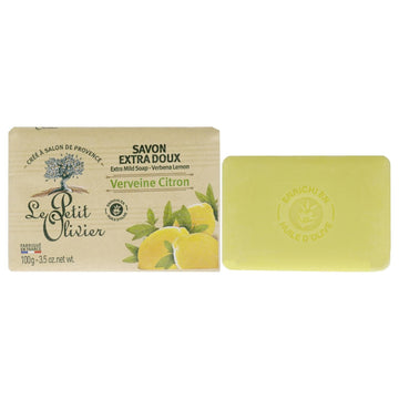 Extra Mild Verbena & Lemon Soap - Moisturizing & Soothing Unisex Bar - Enriched With Lemon For Soft, Gentle Cleansing - 3.5 Oz
