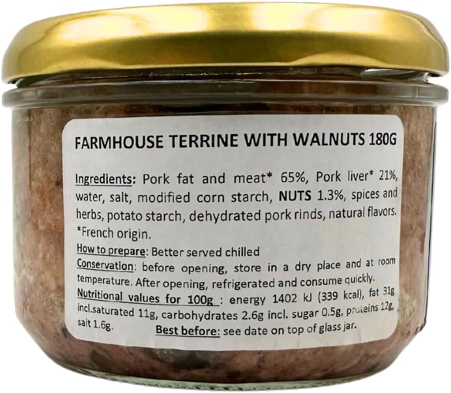 La Belle Chaurienne Farmhouse Terrine With Walnuts 180G X 6