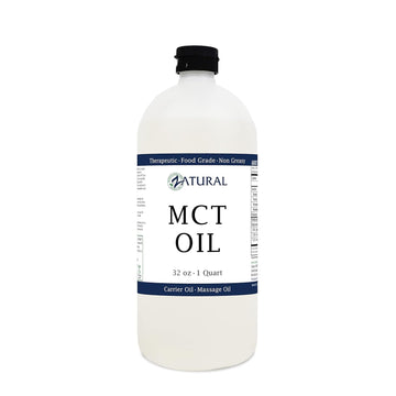 Pure Mct Oil, Carrier Oil, Massage Oil, Hydrating Oil, Hair Oil, Food And Therapeutic Grade, 32 Oz