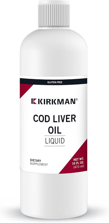 Kirkman Cod Liver Oil Liquid - Unflavored 16Oz