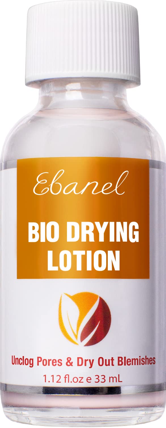 Ebanel Acne Drying Lotion, Overnight Salicylic Acid And Sulfur Cystic Acne Spot Treatment For Face And Body, Pimple Cream Spot Treatment, Dries Out Pimples, Cysts, Blemishes, Zits, And Clogged Pores