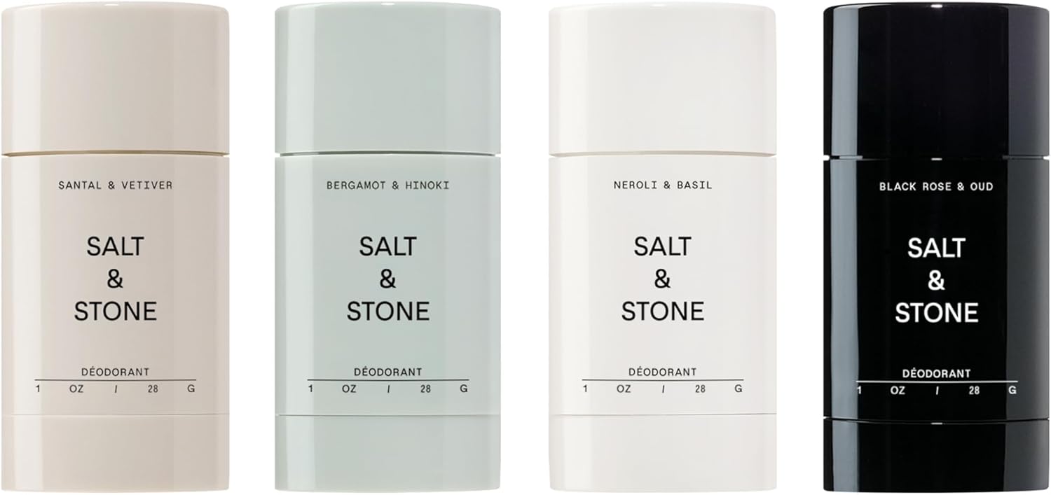 Salt & Stone Natural Deodorant - Bergamot & Hinoki | Extra Strength Natural Deodorant For Women & Men | Aluminum Free With Probiotics, Seaweed Extracts & Shea Butter (2.6 Oz)