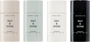 Salt & Stone Natural Deodorant - Bergamot & Hinoki | Extra Strength Natural Deodorant For Women & Men | Aluminum Free With Probiotics, Seaweed Extracts & Shea Butter (2.6 Oz)