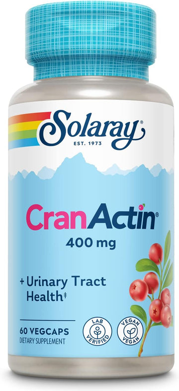 Solaray Cranactin Cranberry Af Extract Capsules, 400 Mg, 60 Count
