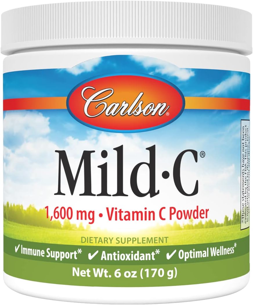 Carlson - Mild-C, Vitamin C Powder, Supports Healthy Immune Function,  (170 G)