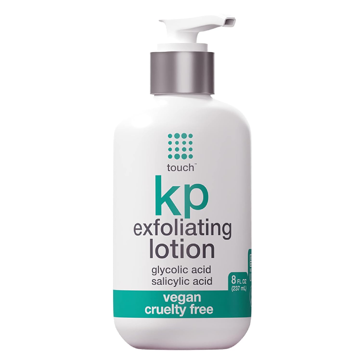 TOUCH Glycolic Acid Lotion for Keratosis Pilaris - KP Lotion Moisturizer - Glycolic Acid Body Lotion for AHA BHA Rough & Bumpy Skin- Keratosis Pilaris Exfoliating Lotion Gets Rid Of Redness - 8 Fl Oz