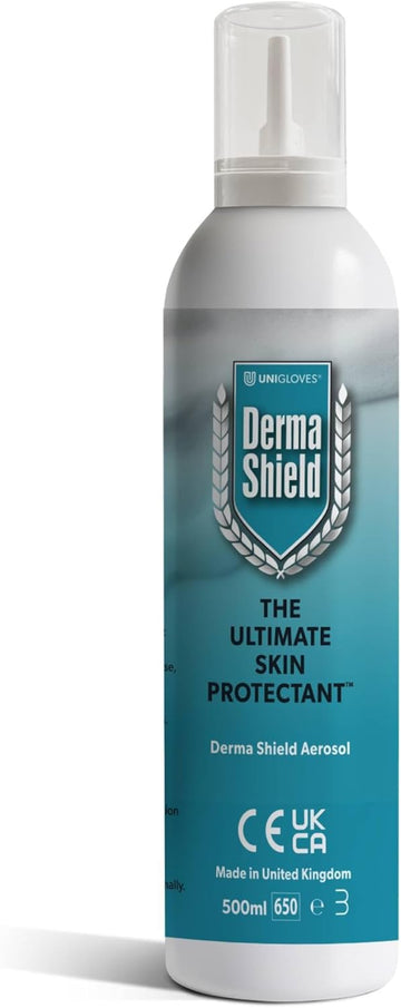 Derma Shield Barrier Cream 500Ml Mousse - The Ultimate Waterproof Skin Shield For Hands, Body, Face - Clinically Proven Protection And Relief For Contact Dermatitis, Dry Skin