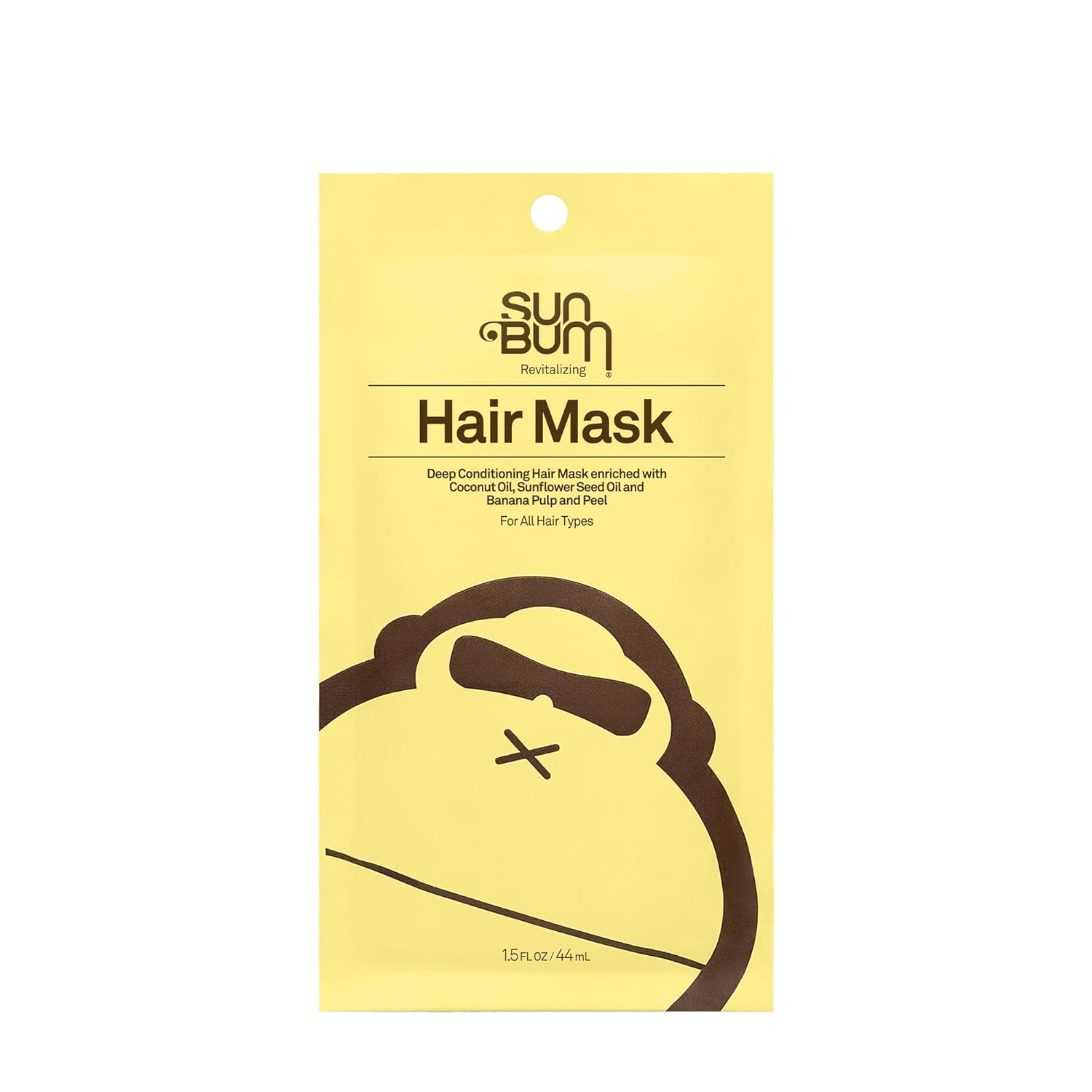 Sun Bum Revitalizing Deep Conditioning Mask | Vegan And Cruelty Free Moisturizing And Restoring Hair Treatment For Damaged Hair | 1.5 Oz (Pack Of 5)