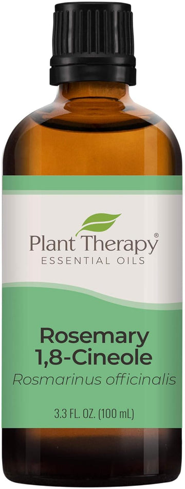 Plant Therapy Rosemary Essential Oil For Hair Growth, 100% Pure, Undiluted, Natural Aromatherapy For Diffuser & Rosemary Oil For Hair & Scalp, Therapeutic Grade 100 Ml (3.3 Oz)