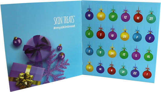 Skin Treats 24 Days Of Masking Advent Calendar | 24 Clay Masks | Skincare Advent Calendar | Bentonite & Kaolin Clay | Refreshing & Rejuvenating | Vegan | Not Tested On Animals