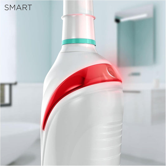 Oral-B Smart 5 Electric Toothbrushes For Adults, Mothers Day Gifts For Her / Him, App Connected Handle, 3 Toothbrush Heads & Travel Case, 5 Modes With Teeth Whitening, 2 Pin Uk Plug, 5000, White