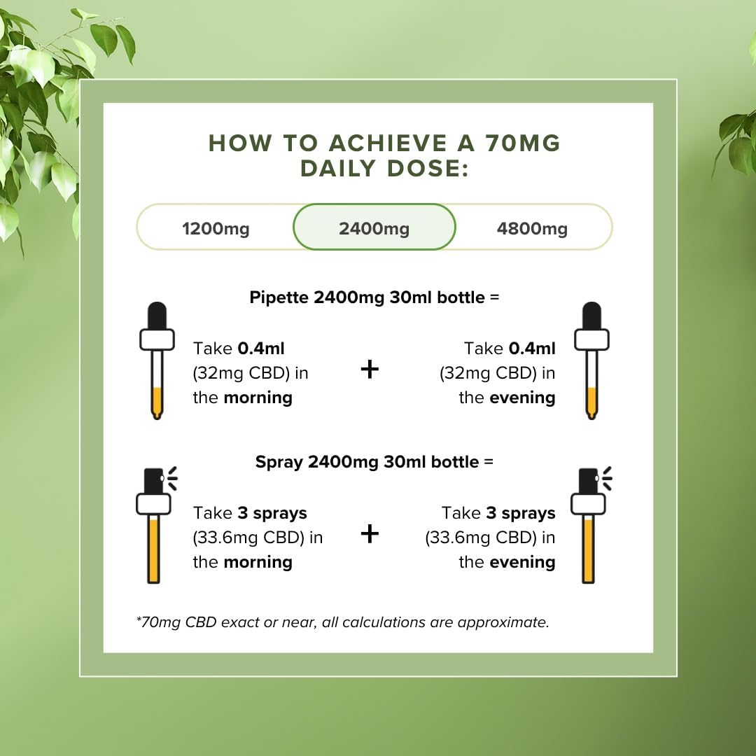 Vitality CBD Drops, Spray in MCT Oil 2400 mg, Berry, 30 ml, NO THC : Amazon.co.uk: Health & Personal Care