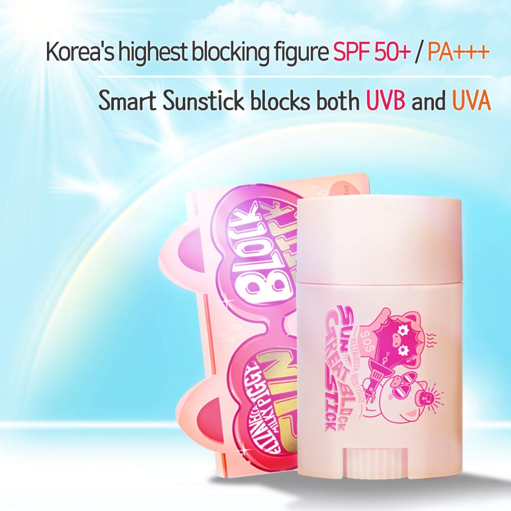 Elizavecca Milky Piggy Great Block Stick Spf 50+ Pa+++ | Protection For Face | How To Use Stick For Face | Protection For Face | : Beauty & Personal Care