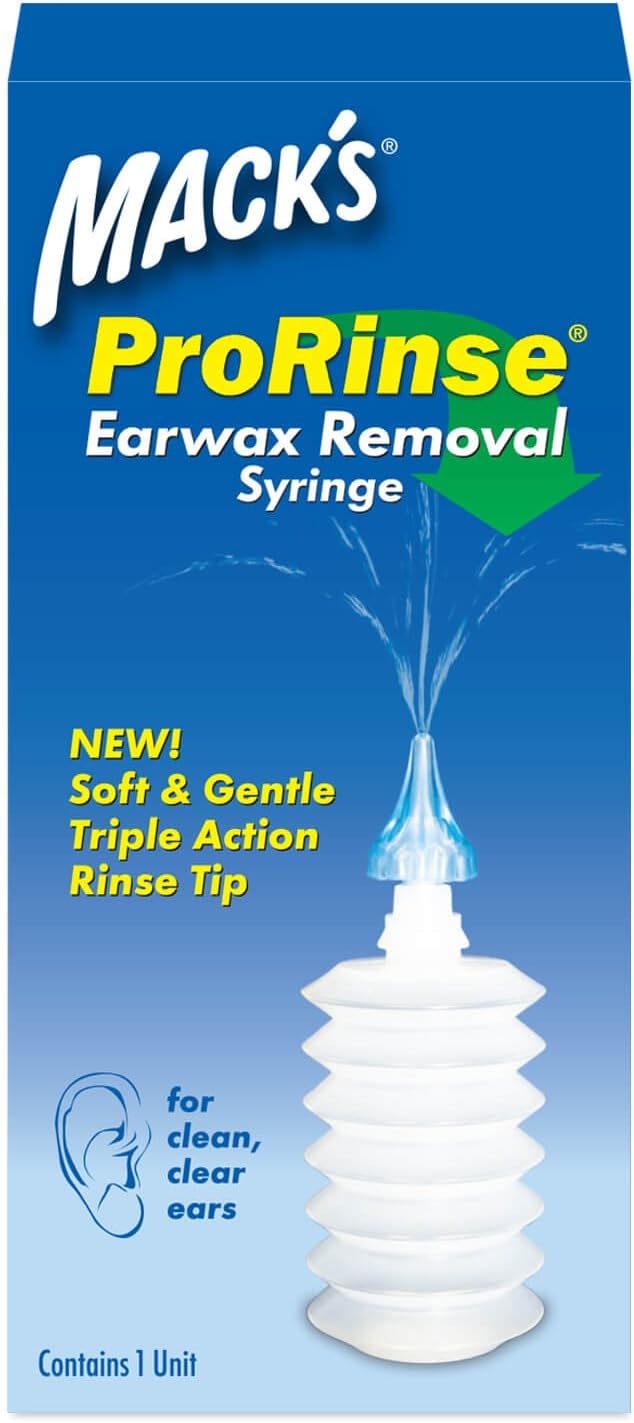 Mack's ProRinse Ear Wax Removal Syringe - Ear Syringe with Triple-Action Rinse Tip