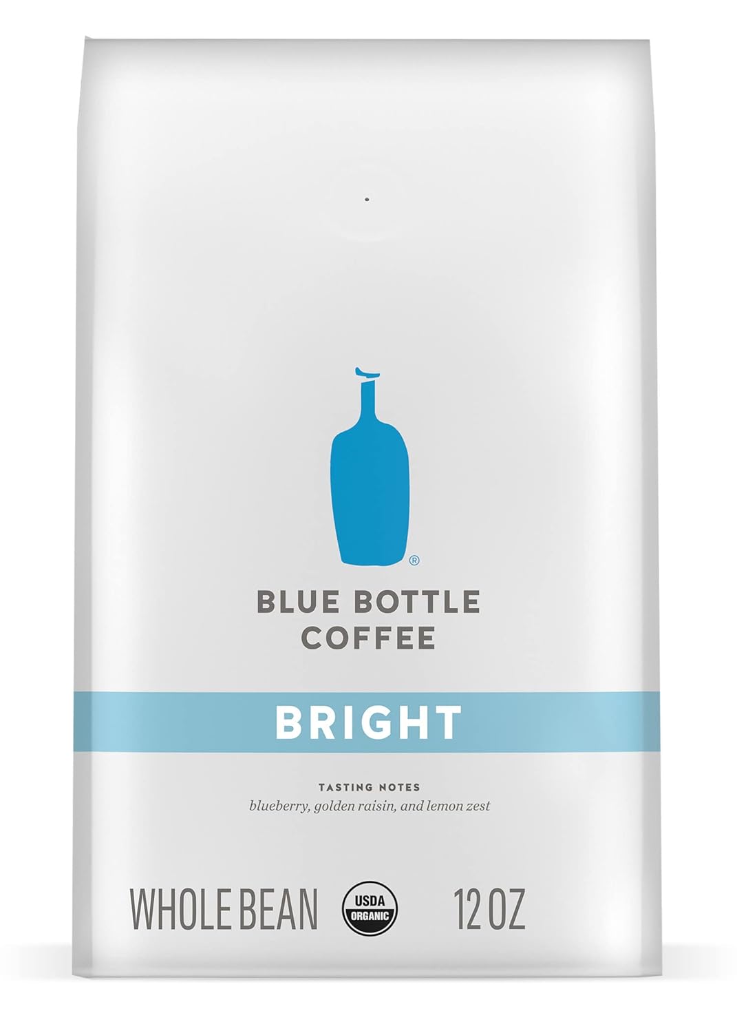 Blue Bottle Whole Bean Organic Coffee, Bright, Light Roast, 12 Ounce Bag (Pack Of 1)
