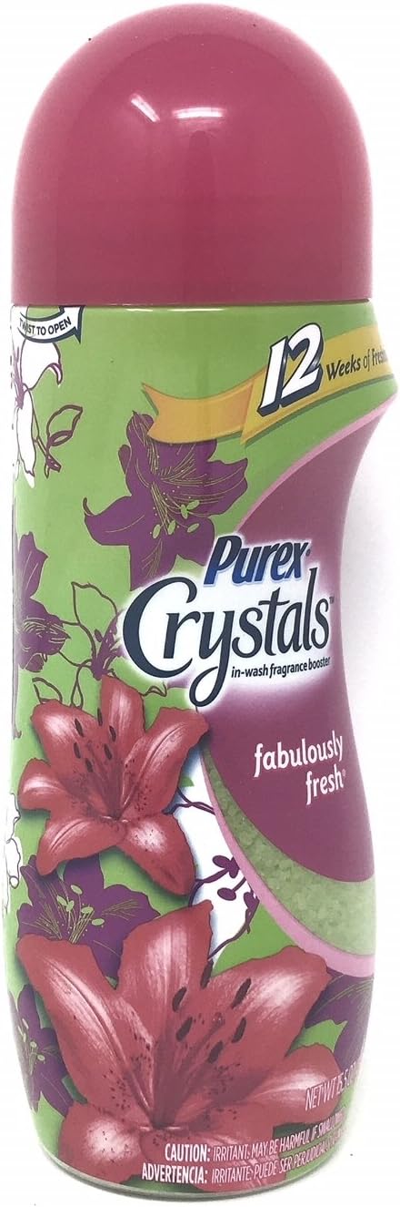Purex Crystals In-Wash Fragrance Booster, Fabulously Fresh, 15.5 Ounces (Pack of 2)
