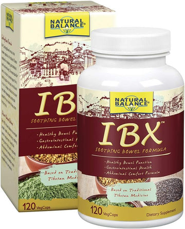 Natural Balance IBX Soothing Bowel Formula | Supports Digestive Health | 120 Veggie Caps