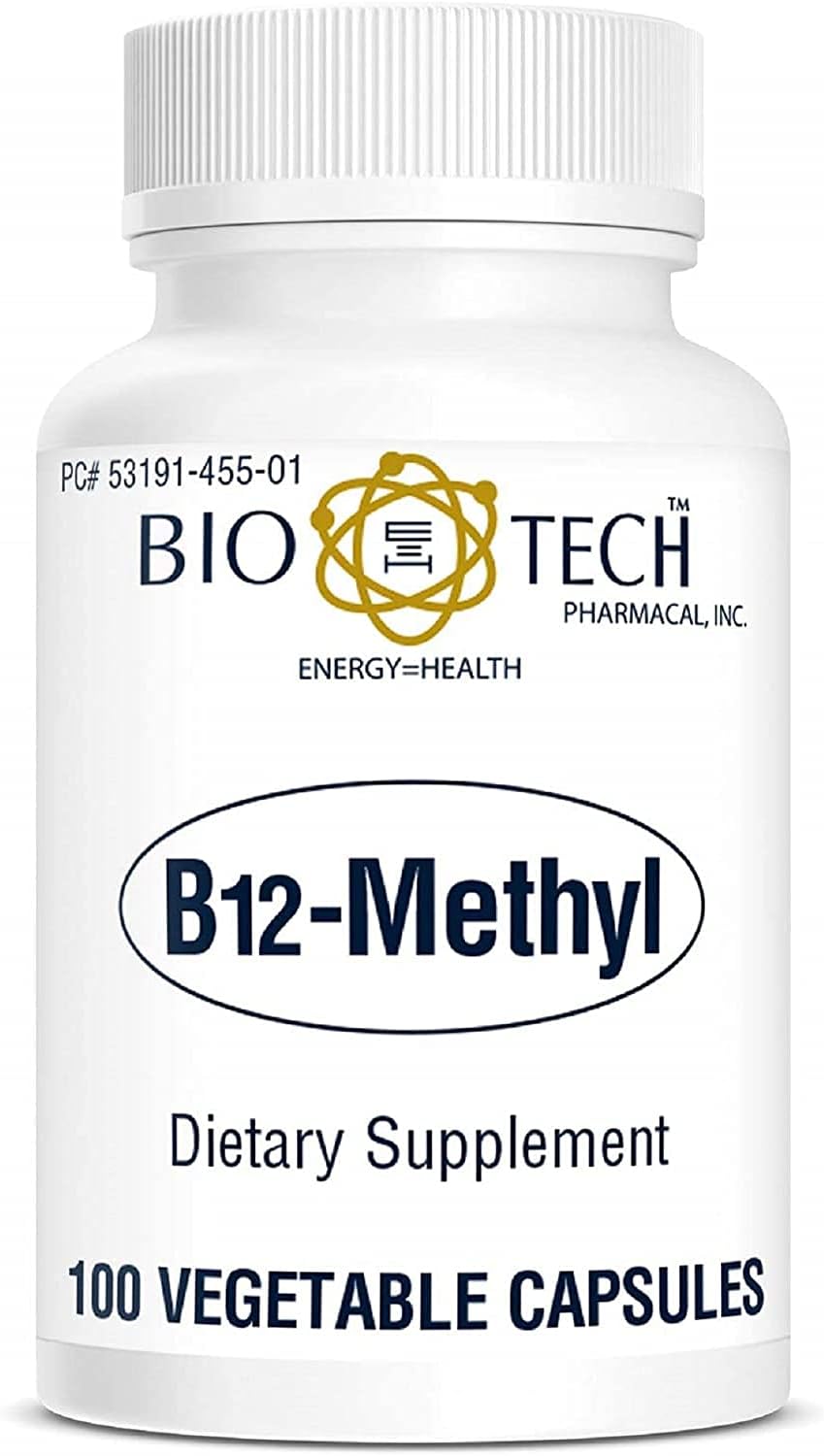 Vitamin B12 Methylcobalamin Methyl Cobalamin Dietary Supplement For Red Blood Cell Formation Dna Synthesis Cardiovascular Health Homocysteine Metabolism Cognitive Function Restful Sleep - 100 Capsules