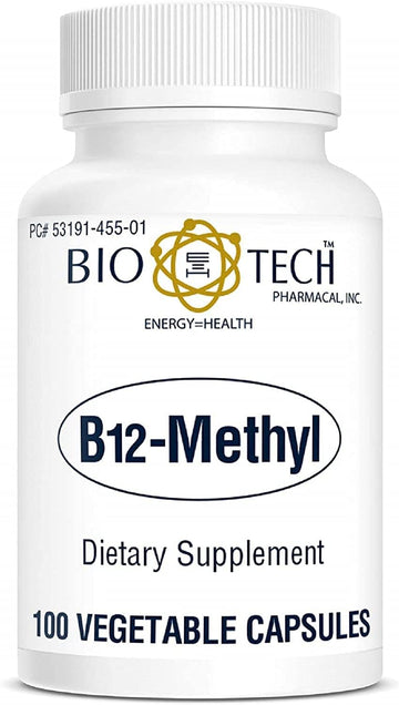 Vitamin B12 Methylcobalamin Methyl Cobalamin Dietary Supplement For Red Blood Cell Formation Dna Synthesis Cardiovascular Health Homocysteine Metabolism Cognitive Function Restful Sleep - 100 Capsules