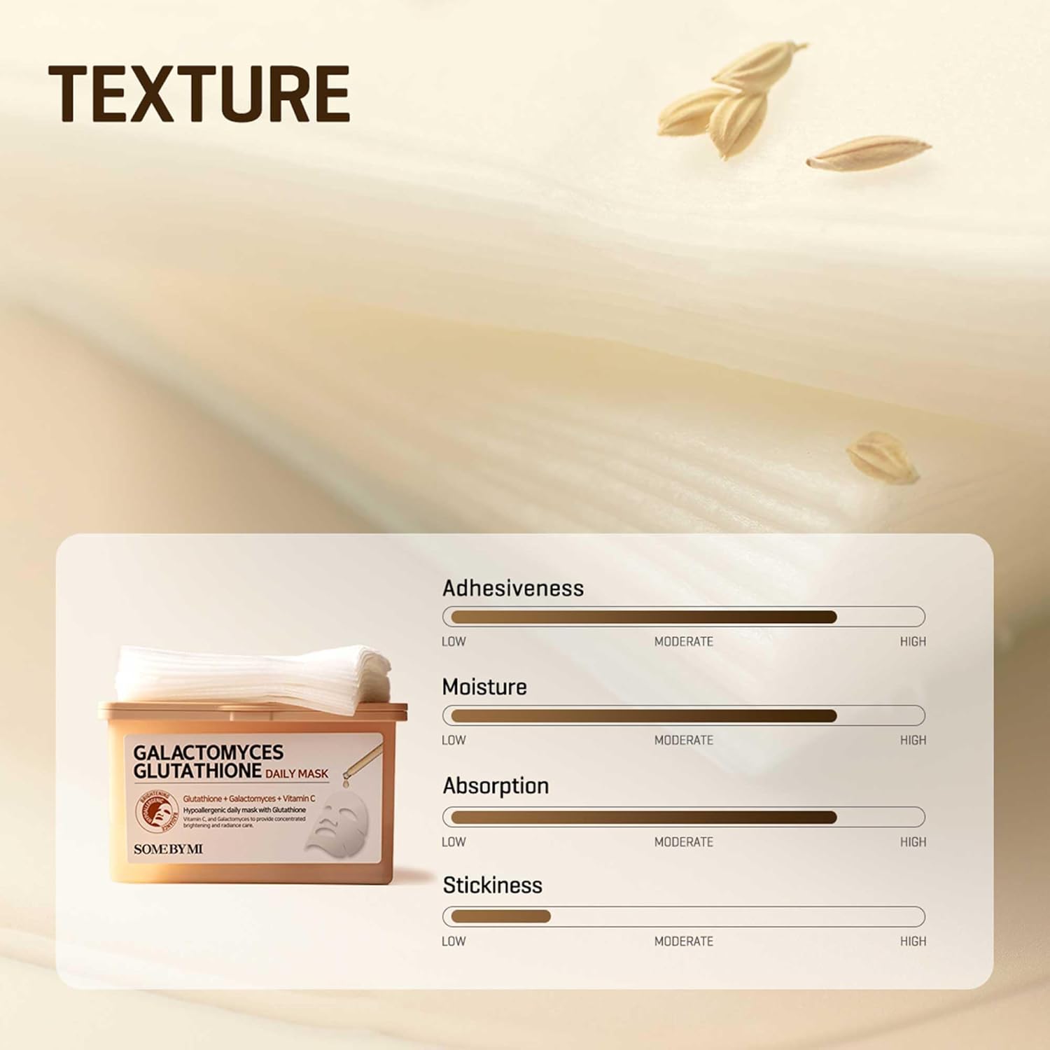 Some By Mi Galactomyces Glutathione Daily Mask - 30 Sheets, 11.8Oz - Vitamin C Vegan Face Sheet Mask For Skin Brightening Routine - Skin Moisturizing And Glowing Care For Glass Skin - Korean Skin Care
