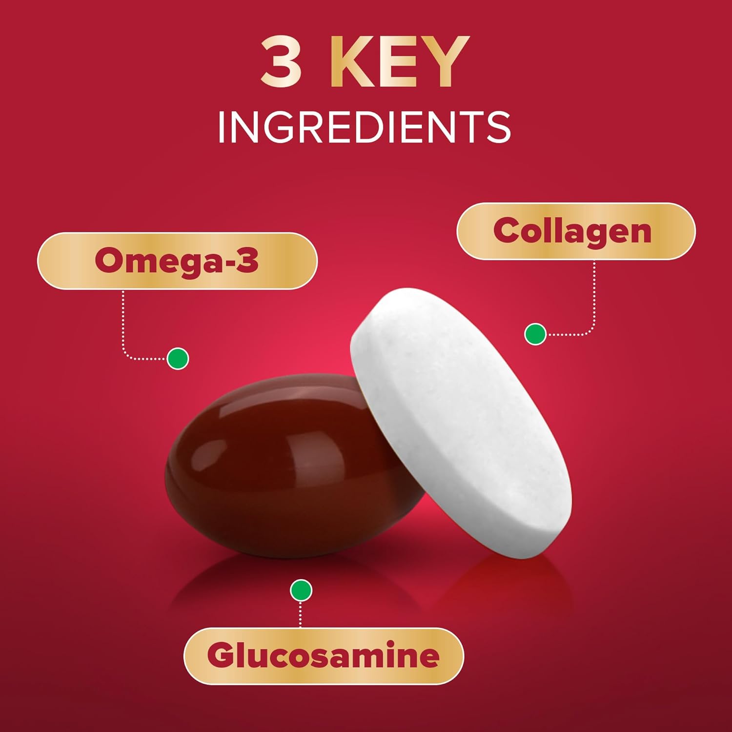 Seven Seas JointCare + Collagen, with Omega-3, Glucosamine, Chondroitin, Vitamins C and D, Manganese and Zinc, Food Supplements, 30-Day Pack : Amazon.co.uk: Health & Personal Care