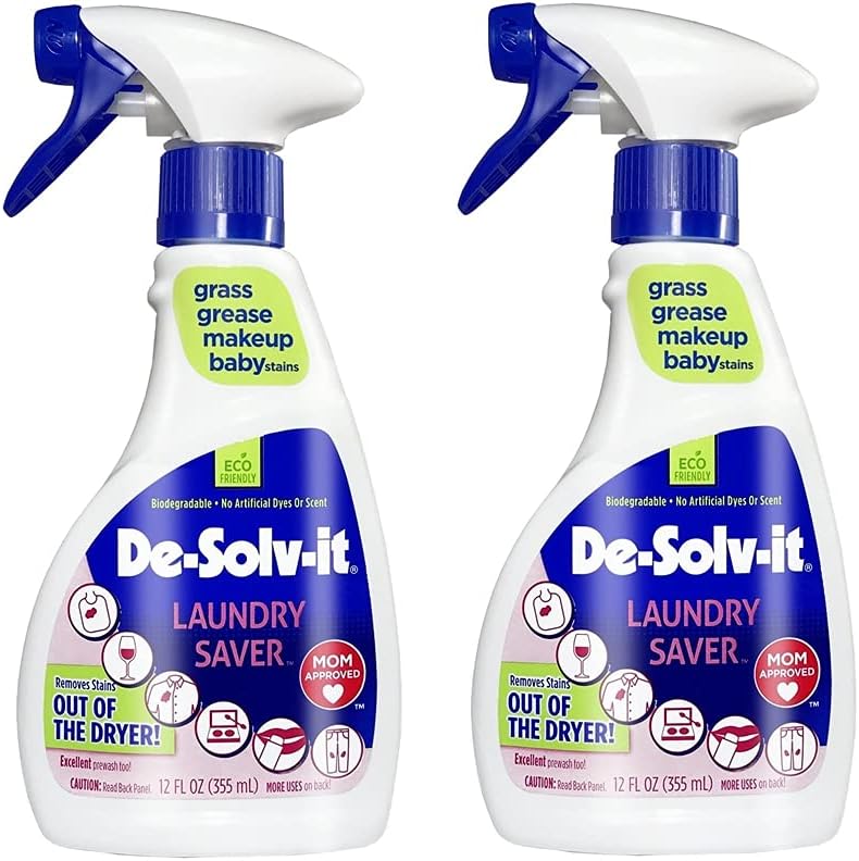 De-Solv-it! 11823 Orange Sol Laundry Saver Stain Remover Spray, 12 oz (Two Pack) : Health & Household