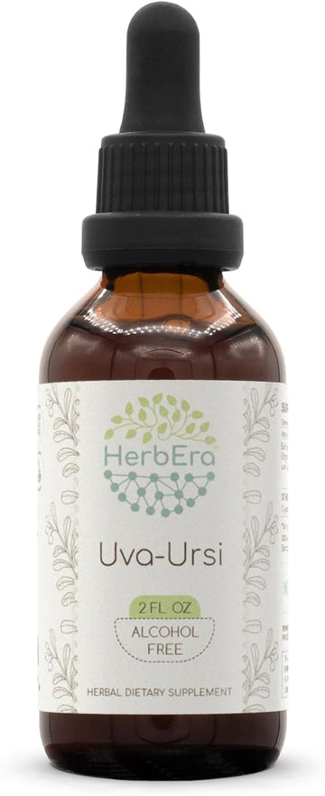 Uva-Ursi B120 Alcohol-Free Herbal Extract Tincture, Concentrated Liquid Drops Natural Uva-Ursi (Arctostaphylos Uva-Ursi) Dried Leaf (4 Fl Oz)